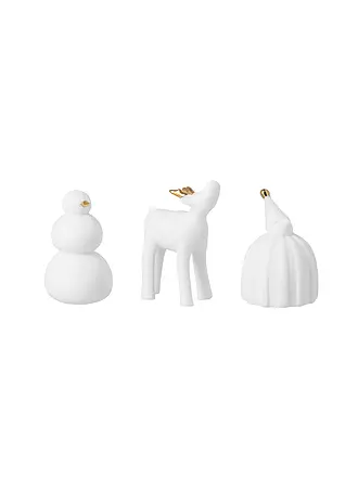 RAEDER | Weihnachtsfiguren 3er Set weiss | weiss